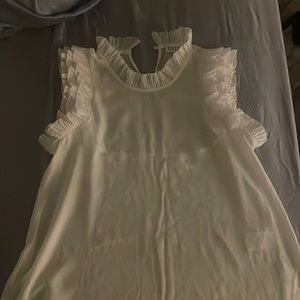 Claudie Pierlot white blouse with ruffles